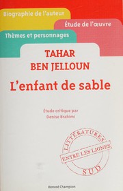Cover of: Tahar Ben Jelloun: L'enfant de sable : étude critique