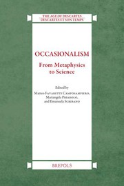 Cover of: Occasionalism: From Metaphysics to Science