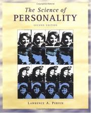 Cover of: The Science of Personality by Lawrence A. Pervin, Lawrence A. Pervin