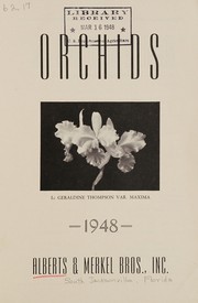 Cover of: Orchids: 1948