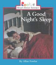 Cover of: A good night's sleep