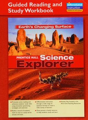 Cover of: Science Explorer Earths Changing Surface: Guided Reading And Study Workbook