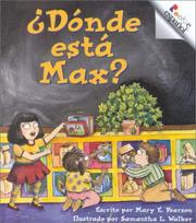 Cover of: Dónde está Max? by Mary Pearson
