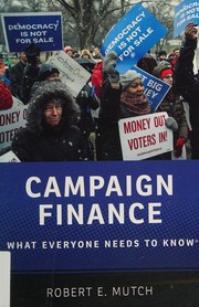 Cover of: Campaign finance: what everyone needs to know
