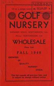 Wholesale price list, fall 1948 by Golf Nursery