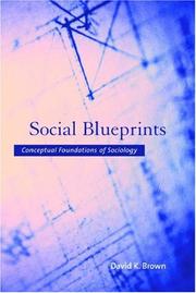 Cover of: Social Blueprints: Conceptual Foundations of Sociology