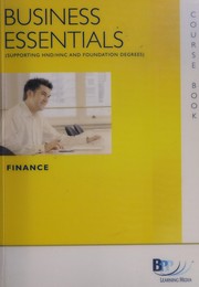 Cover of: Finance: course book