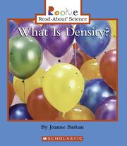 What Is Density? (Rookie Read-About Science) by Joanne Barkan