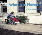 Cover of: What Is a Plane? (Welcome Books)