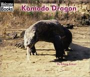 Cover of: Komodo Dragon (Welcome Books)