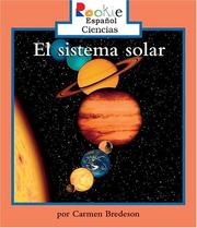 Cover of: El systema solar by Carmen Bredeson