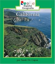 Cover of: California by Sarah De Capua