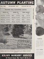 Cover of: Autumn planting: fall 1948