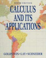 Cover of: Calculus and its applications by Larry Joel Goldstein