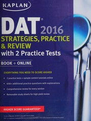 Cover of: DAT 2016: strategies, practice and review