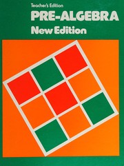 Cover of: Pre-Algebra (New Edition)