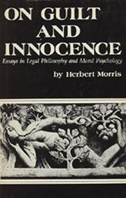 Cover of: On Guilt and Innocence: Essays in Legal Philosophy and Moral Psychology