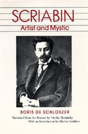 Cover of: Scriabin: artist and mystic