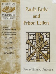 Cover of: Paul's Early and Prison Letters (Christian Scripture Study)