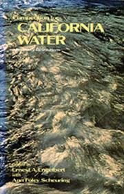 Cover of: Competition for California water: alternative resolutions