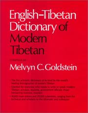 Cover of: English-Tibetan dictionary of modern Tibetan by Melvyn C. Goldstein
