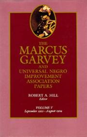 Cover of: The Marcus Garvey and Universal Negro Improvement Association Papers, Vol. V by Marcus Garvey