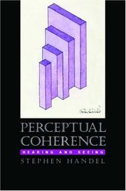 Cover of: Perceptual coherence: hearing and seeing