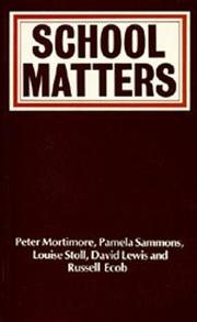 Cover of: School matters