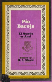 Cover of: El mundo es ansí by Pío Baroja
