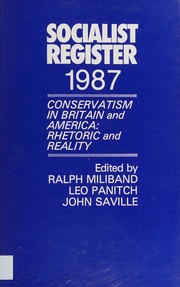 Cover of: Socialist register.
