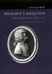 Cover of: Mozart's Requiem by Christoph Wolff