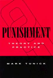 Cover of: Punishment: theory and practice