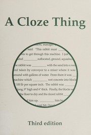 Cover of: A Cloze Thing by H.L Brown, M.E. Brown
