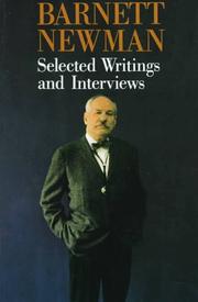 Cover of: Barnett Newman by Barnett Newman
