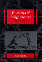 Cover of: Dilemmas of enlightenment: studies in the rhetoric and logic of ideology