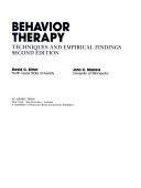 Cover of: Behavior therapy: techniques and empirical findings