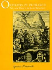 Cover of: Orphans of Petrarch by Ignacio Enrique Navarrete