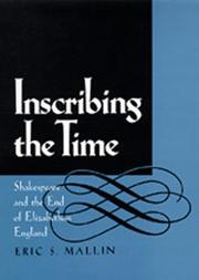 Cover of: Inscribing the time by Eric Scott Mallin