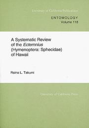 Cover of: A systematic review of the Ectemnius (Hymenoptera: Sphecidae) of Hawaii