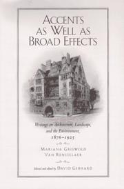 Cover of: Accents as well as broad effects by Mariana Griswold Van Rensselaer