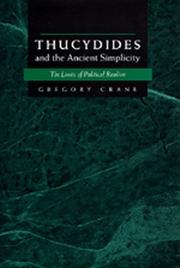 Thucydides and the ancient simplicity by Gregory Crane