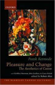 Cover of: Pleasure and change by Kermode, Frank