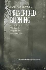 Cover of: Prescribed Burning in California Wildlands Vegetation Management