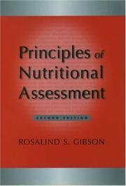 Cover of: Principles of Nutritional Assessment | Rosalind S. Gibson