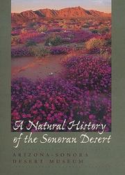 Cover of: A Natural History of the Sonoran Desert