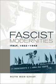 Cover of: Fascist modernities by Ruth Ben-Ghiat