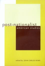 Cover of: Post-nationalist American studies
