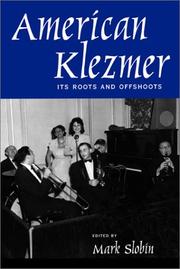 Cover of: American Klezmer: Its Roots and Offshoots