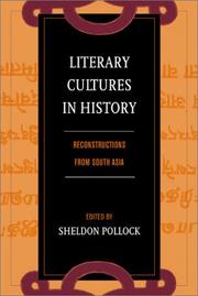 Cover of: Literary Cultures in History by Sheldon Pollock