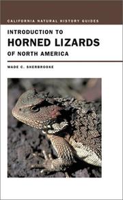 Cover of: Introduction to Horned Lizards of North America